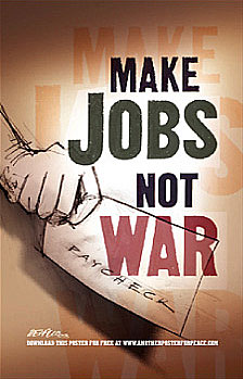Make jobs, not war