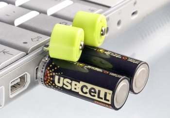 Pilha recarregável sem recarregador: USBCELL da Moixa Energy