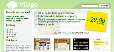 Miniatura da nova homepage do Vilago