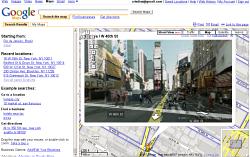 Google Street View com uma vista do Times Square, Nova Iorque