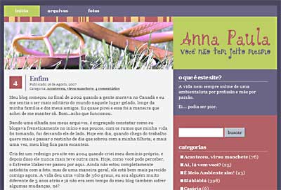 Novo visual do site annamaron.com.br