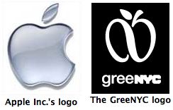 Os logotipos em conflito