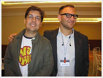 Cris Dias e Cory Doctorow